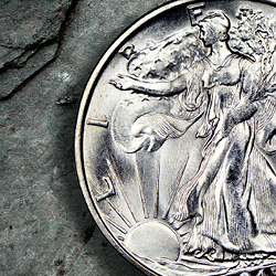 De Walking Liberty half dollar