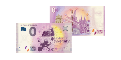 Euro-Herdenkingsbiljet 20 jaar Euro