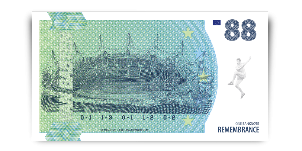 Officiële Bankbiljet ter ere van Marco van Basten handgesigneerd!