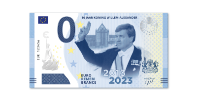 Officiëel Euro-Herdenkingsbiljet - 10 jaar Koning Willem Alexander