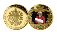 Prinses Diana munt 'De Moeder' geslagen in Humanium Fairmined goud verguld