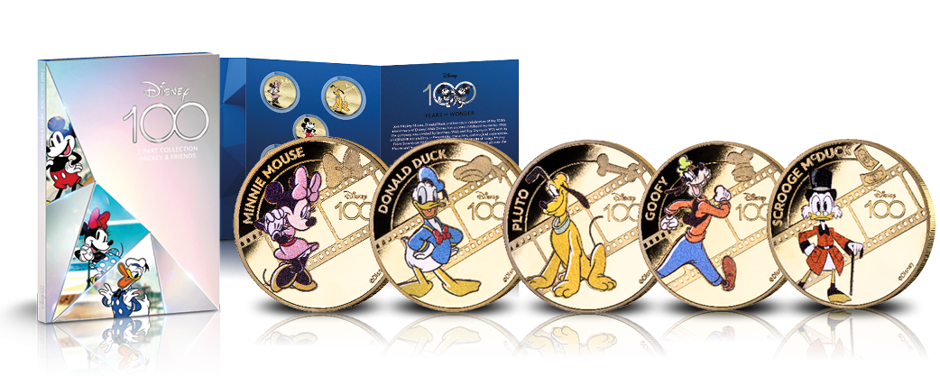 De Disney100 Years of Wonder Donald Duck munt (start reeks 1/6)