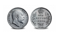 SS City of Cairo Indiase zilveren Roepie Edward VII