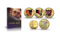 5 kleurrijke vergulde Elton John munten eerbetoon aan een muzieklegende!