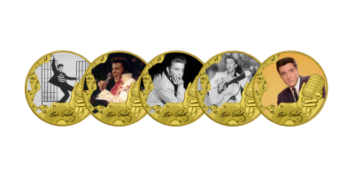Officiële Graceland 'Greatest Hits of Elvis Presley' muntenset (Complete set)