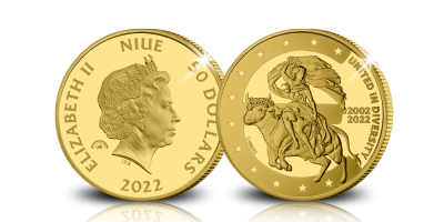 24-karaats gouden Herdenkingsmunt Prinses Europa 24-karaats gouden Herdenkingsmunt Prinses Europa