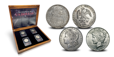 De Geschiedenis van de U.S. Dollar in 4 Originele Zilveren Munten