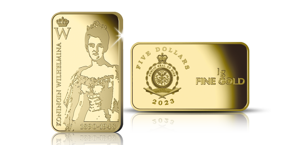 De exclusieve Wilhelmina goudbaar. Nu met € 100 introductie korting