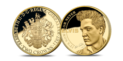 Officiële Graceland Elvis It's Now or Never 1/10 Oz in goud