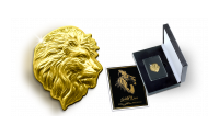 Gouden munt in de vorm van een Leeuwenkop! 