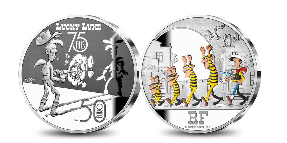Lucky-Luke_50euro_beide Lucky-Luke_50euro_beide
