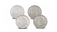 Bestel nu deze 2 iconische Dollars de eerste- en de laatste zilveren Morgan Dollar