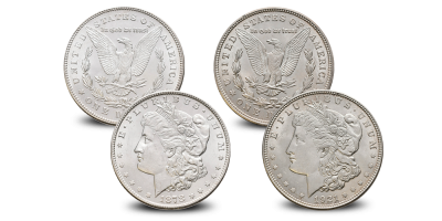 De eerste- en de laatste zilveren Morgan Dollar