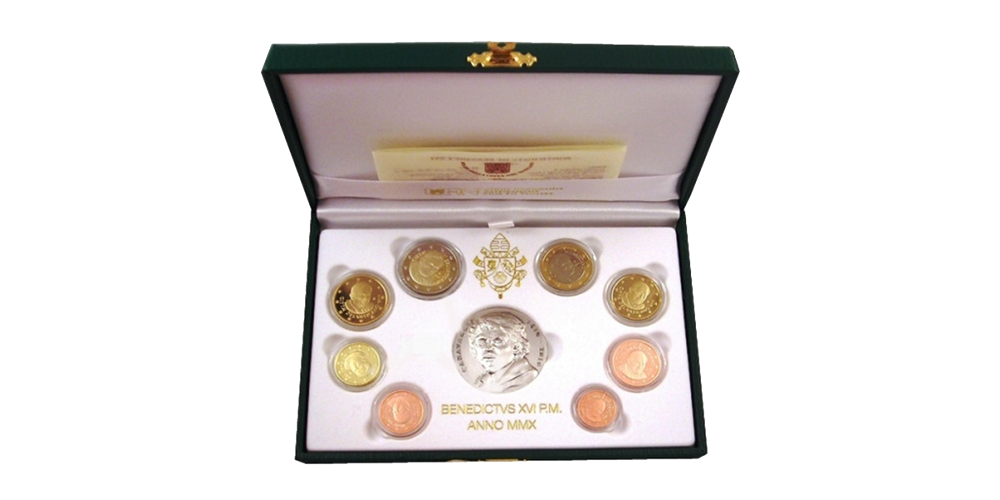 Vaticaanstad 2010 denominatieset in Proof kwaliteit Vaticaanstad 2010 denominatieset in Proof kwaliteit