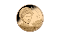 24-karaats Prinses Diana Herdenkingsmunt verguld met rosé goud