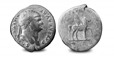 Denarius van Keizer Vespasianus